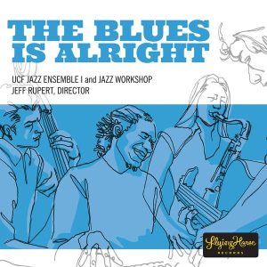 Album cover for The Blues Is Alright by The Flying Horse Big Band